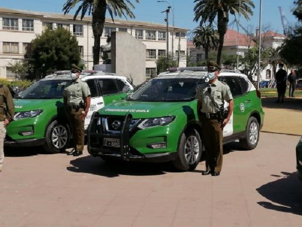 Entregan cinco vehículos para Carabineros de la Provincia