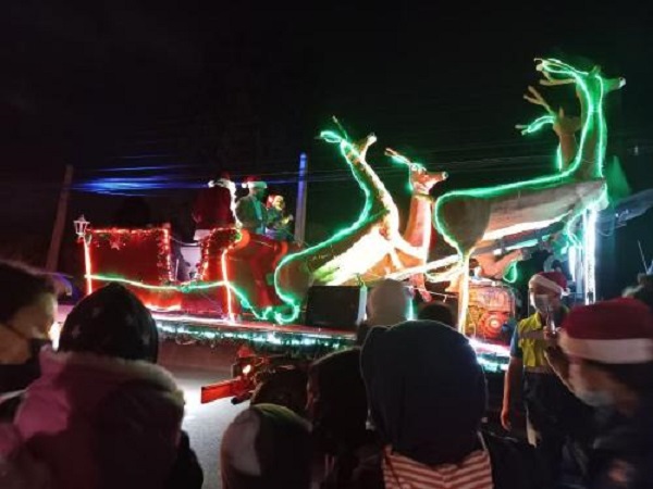 Trineo Navideño de Santo Domingo deleitó a grandes y chicos con su recorrido