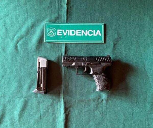 Sujeto fue detenido por porte ilegal de arma y robo frustrado