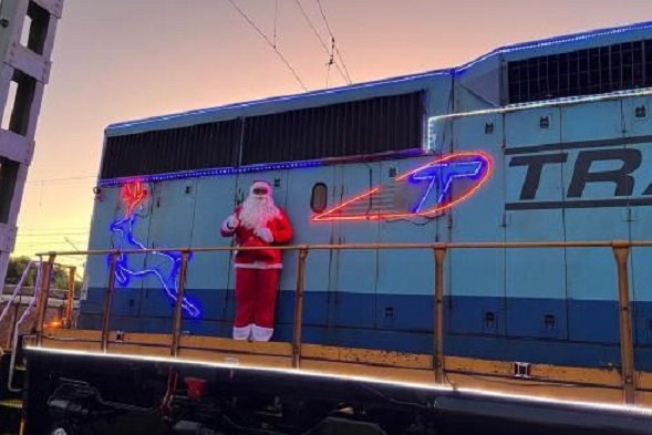 Trenes navideños recorrerán desde Rancagua hasta el puerto de San Antonio