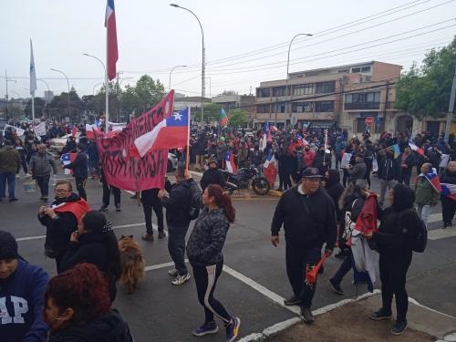 Barricadas y manifestación contra desalojo y la ley «anti tomas»