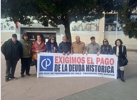 Profesores sanantoninos siguen con manifestaciones para exigir el pago de la Deuda Histórica