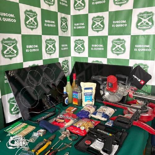 Carabineros recupera  especies robadas  y arma: un detenido