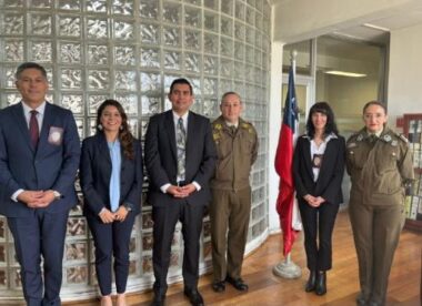 Aduana de San Antonio recibe visita protocolar de CICPOL para fortalecer coordinación interinstitucional