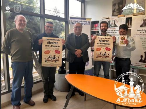 Evento: Lanzan concurso literario “Ajedrez en 64 Palabras” en la Biblioteca de San Antonio